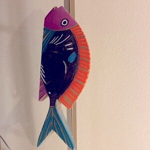 Need a Xmas gift? Small decorative Mexican hand painted fish 🎄🐟